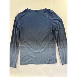 Men’s Under Armour Blue Gradient Fitted Hoodie Sz M